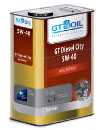 Масло моторное синт. GT Diesel City 5W-40, 4л 8809059408001