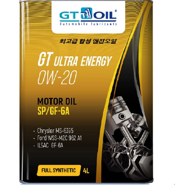 Масло моторное GT OIL Ultra Energy 0W-20 4л 8809059408902