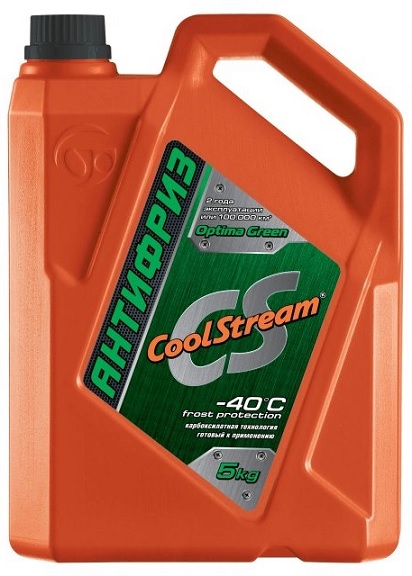 Антифриз CoolStream Optima Green готовый (зеленый) 5кг CS010702GR