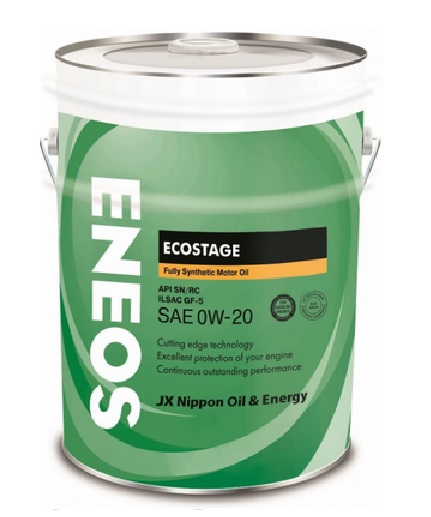 Масло моторное ENEOS Ecostage 100% Synt. SN 0W-20 20л 8801252022039