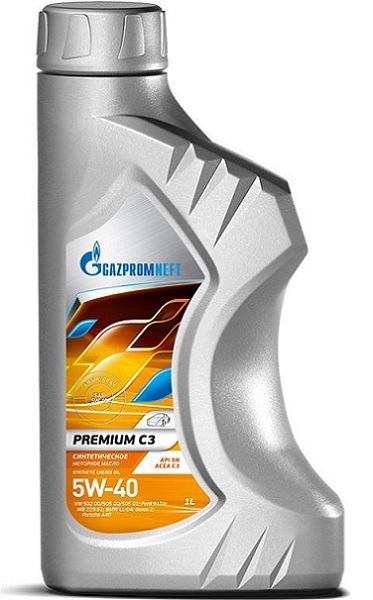 Масло моторное Gazpromneft Premium C3 5W-40 синтетическое 1 л 253142232