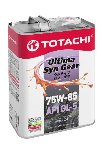 Масло трансмиссионное TOTACHI Ultra Hypoid Gear Fully Syn GL-5MT-1 75W-85 4 л (4562374691889) 60204